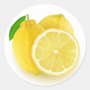 Sticker Rond Citrons