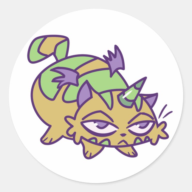 Sticker Rond Citrouille (Devant)