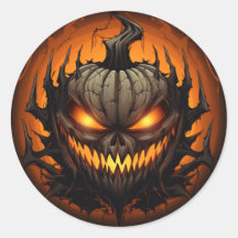Citrouille d'Halloween effrayant