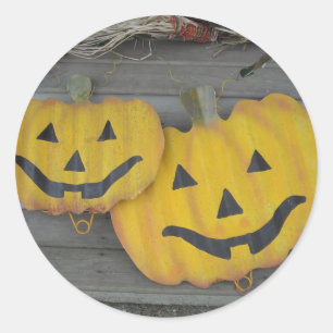 Sticker Rond Citrouilles