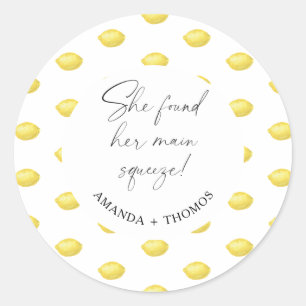 Sticker Rond Citrus de citron - Elle a trouvé son pressoir prin