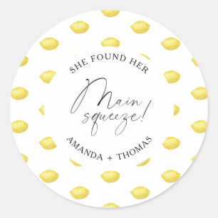 Sticker Rond Citrus de citron - Elle a trouvé son pressoir prin