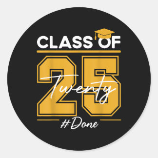Sticker Rond Cl De 2025 Graduation Fait Pour Les Hommes Drôle L