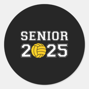 Sticker Rond Cl Of 2025 Graduation Waterpolo Senior 2023 Water