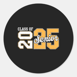 Sticker Rond Cl Of 2025 Senior 2025 Senior Graduation Year 2025