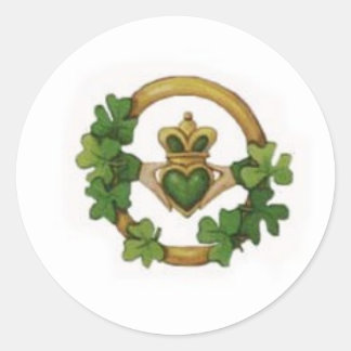 Sticker Rond claddagh