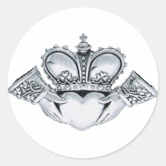 Sticker Rond Claddagh Wedding Invitations Enveloppe Phoques