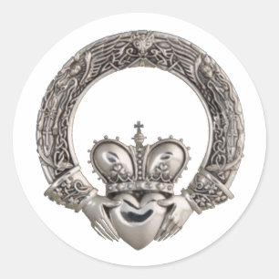 Sticker Rond Claddagh Wedding Invitations Enveloppe Phoques