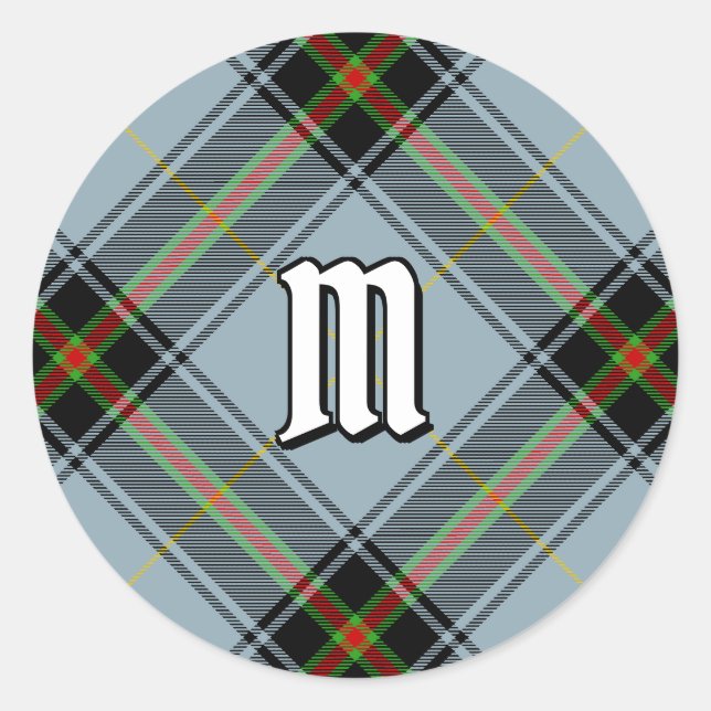Sticker Rond Clan Bell Tartan (Devant)