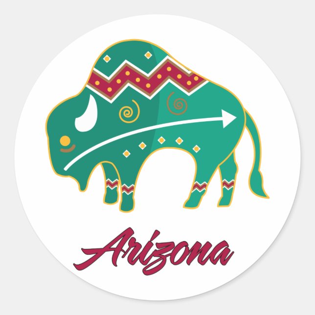 Sticker Rond Clan Buffalo AZ 2 (Devant)