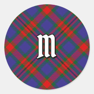 Sticker Rond Clan Carnegie Tartan