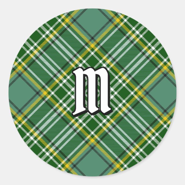 Sticker Rond Clan Currie Tartan (Devant)