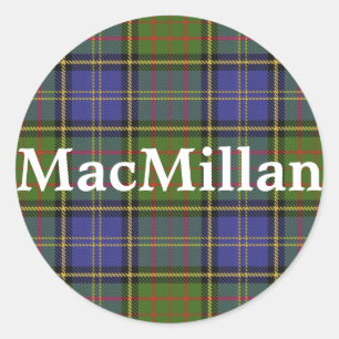Sticker Rond Clan écossais MacMillan Tartan Plaid