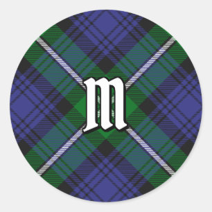 Sticker Rond Clan Forbes Tartan