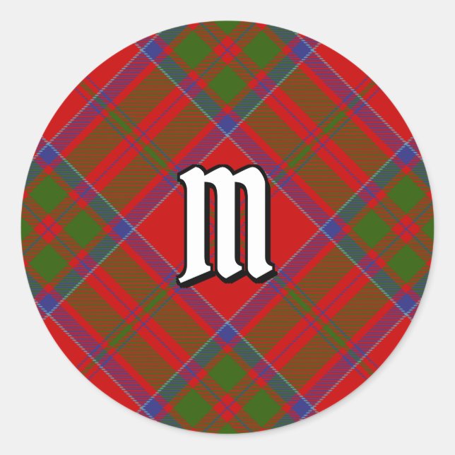 Sticker Rond Clan MacDonald de Keppoch Tartan (Devant)