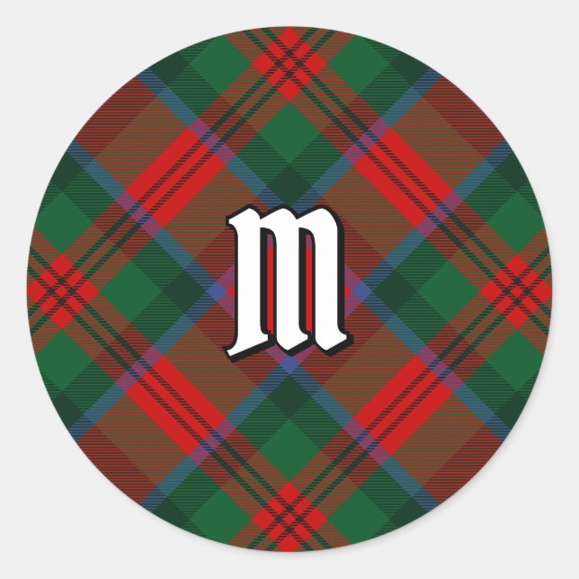 Sticker Rond Clan MacDuff Tartan (Devant)