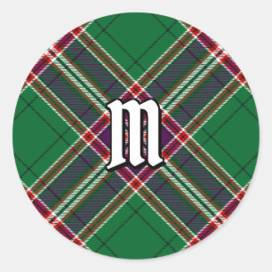 Sticker Rond Clan MacFarlane Chasse moderne Tartan