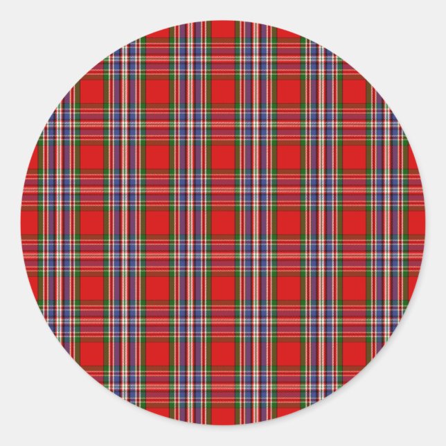 Sticker Rond Clan MacFarlane Tartan (Devant)