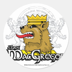 Sticker Rond Clan MacGregor