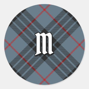 Sticker Rond Clan MacKay Blue Tartan