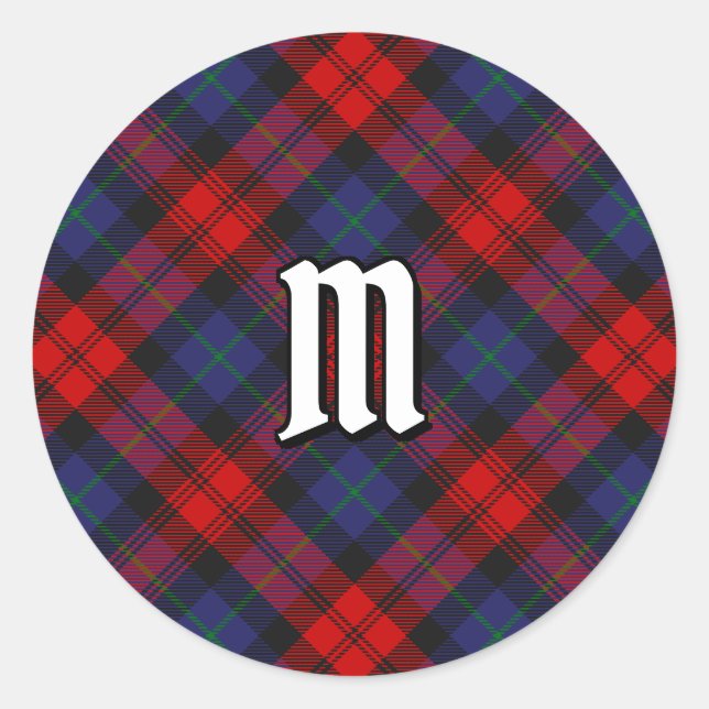 Sticker Rond Clan MacLachlan Tartan (Devant)