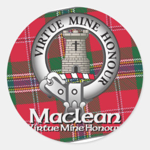 Sticker Rond Clan Maclean