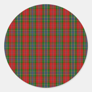 Sticker Rond Clan MacLean de tartan de Duart