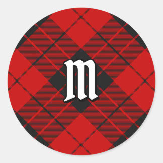 Sticker Rond Clan Macleod de Raasay Tartan