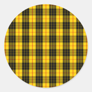 Sticker Rond Clan MacLeod Tartan