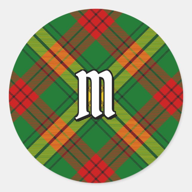Sticker Rond Clan MacMillan Tartan (Devant)