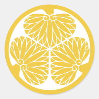 Sticker Rond Clan Mon Crest Tokugawa