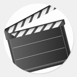 Sticker Rond Clappeur de film