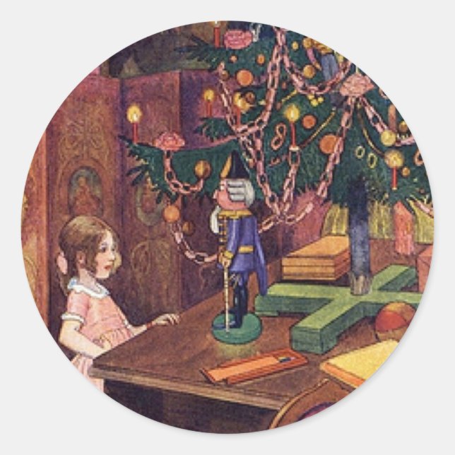 Sticker Rond Clara et Nutcracker (Devant)