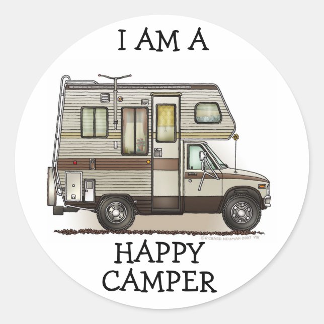 Sticker Rond ClassC Camper (Devant)