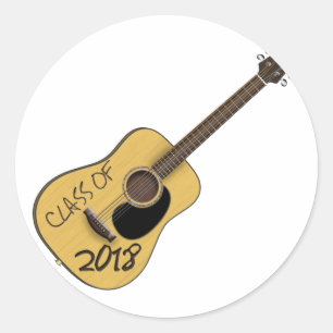 Sticker Rond Classe de guitare 2018