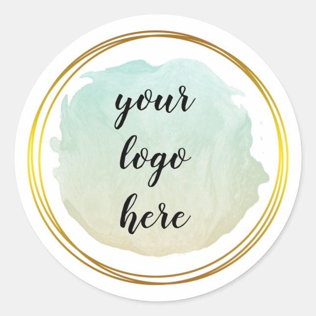 Sticker Rond Classe de logo personnalisée Parties scintillant C (Devant)