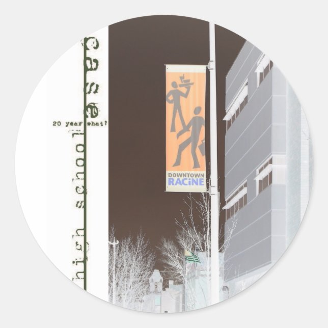 Sticker Rond Classe HS coque de 1988 Réunion (Devant)