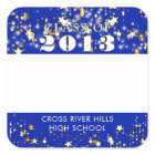 Classe Reunion Royal Blue Gold Stars Nom Tags