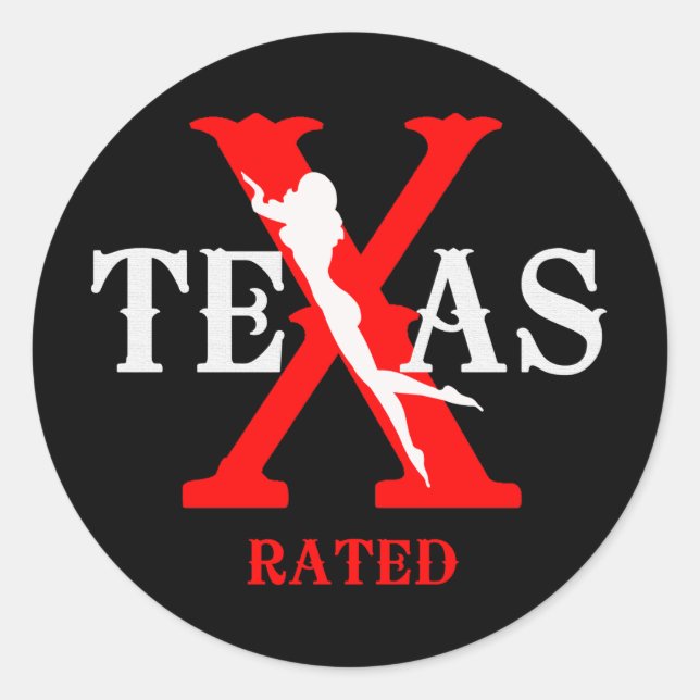 Sticker Rond Classé Texas - Classé X (Devant)