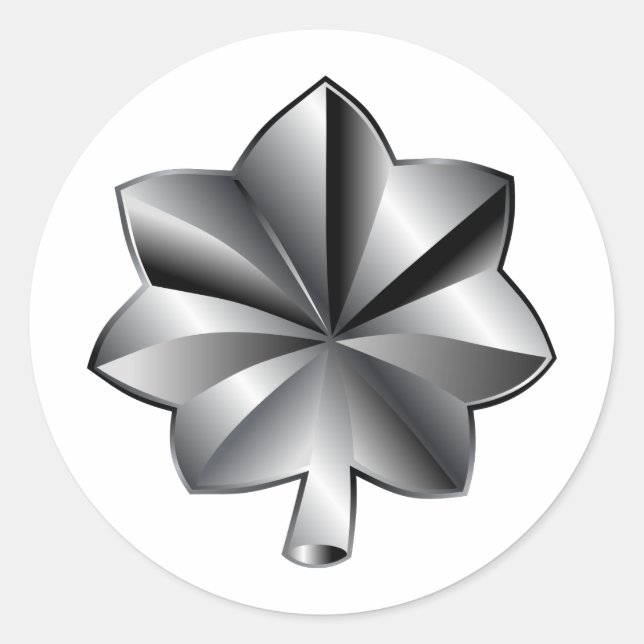 Sticker Rond Classement militaire des États-Unis - Lieutenant-c (Devant)