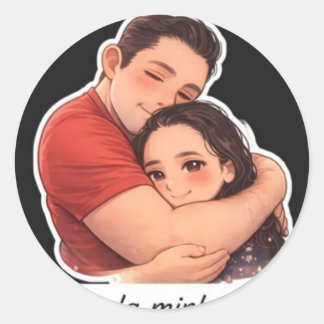 Sticker Rond classic my love stikers