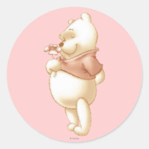 Sticker Rond Classic Winnie le Pooh 1