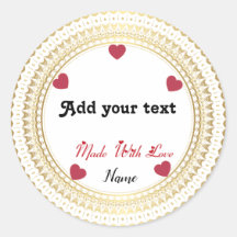 Sticker rond classique