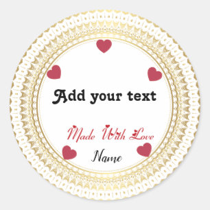 Sticker rond classique