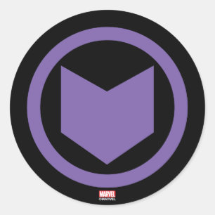 Sticker Rond Classique Avengers   Icône Flèche Hawkeye