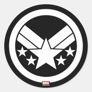 Sticker Rond Classique Avengers   Icône Machine de guerre