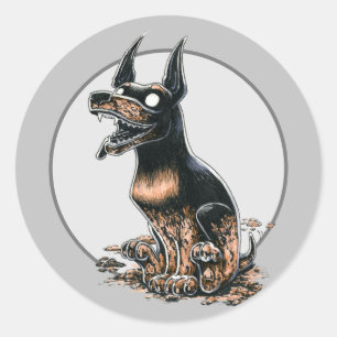 Sticker rond classique boueux Boo Buddy