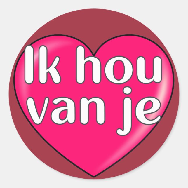 Sticker rond classique, brillant (Devant)