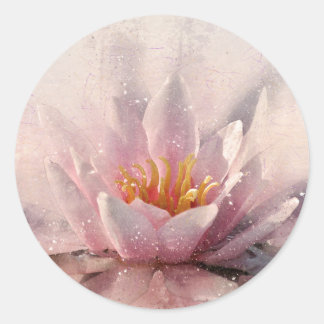 Sticker rond classique, brillant, grand, 3 pouces