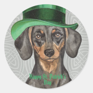 Sticker rond classique de St. Patrick's Day